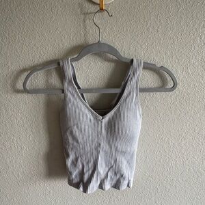 AS Revival Gray Ribbed Women's Top